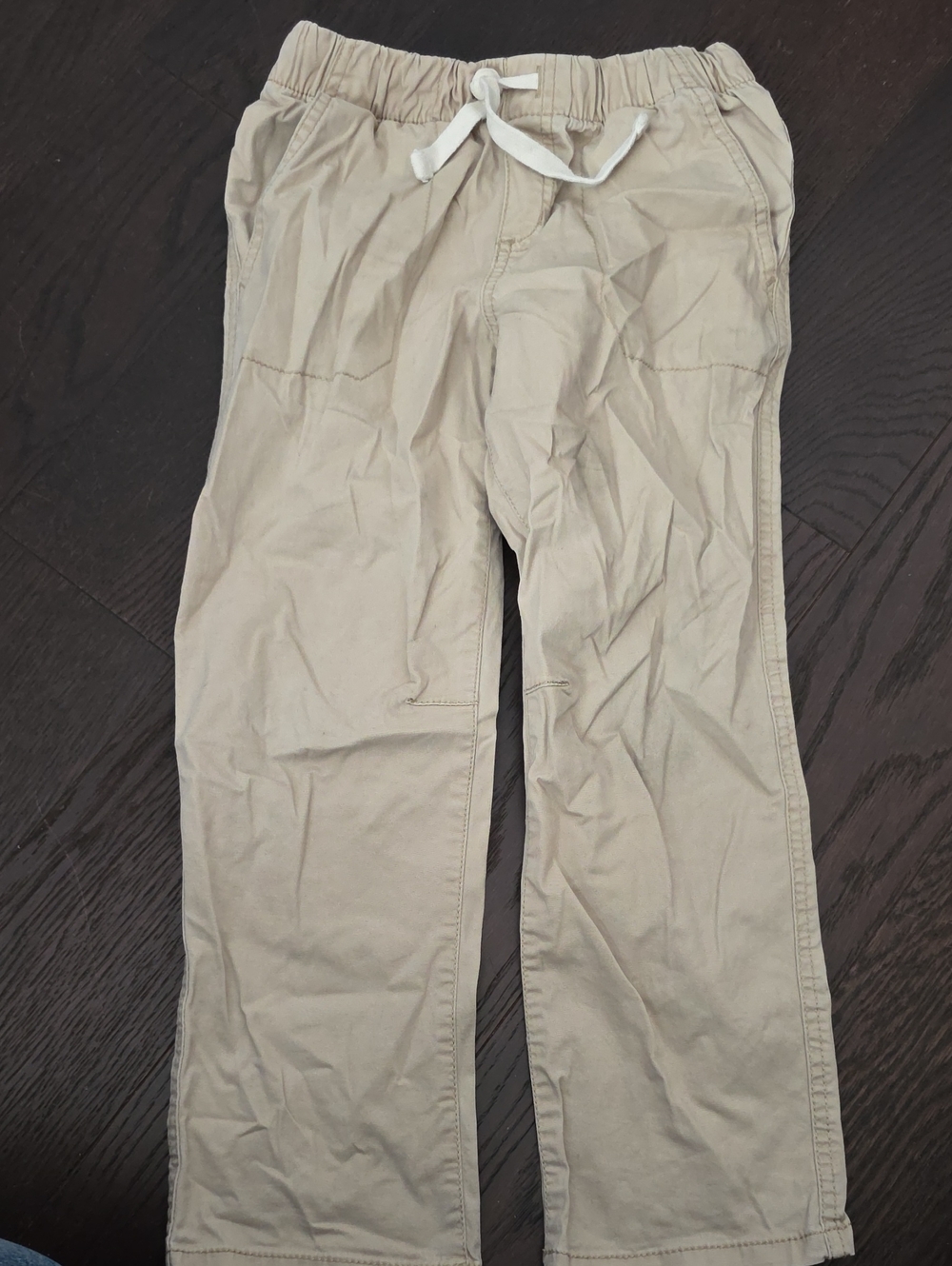 Cat & Jack Men's Drawstring Khaki Pants - Light Tan